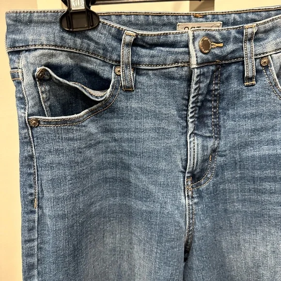 Oat New York High Rise Wide Leg Jeans Raw Hem Blue Sz 30 EU - Picture 4 of 10